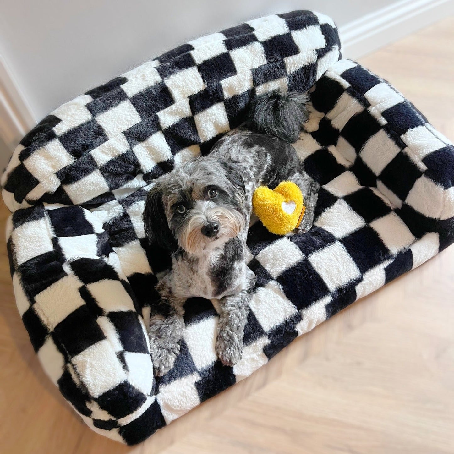 Cozy Plush Dog Sofa