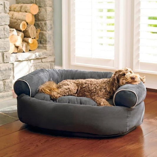 Relaxing Dog Bed with Plush Supportive Cushioning