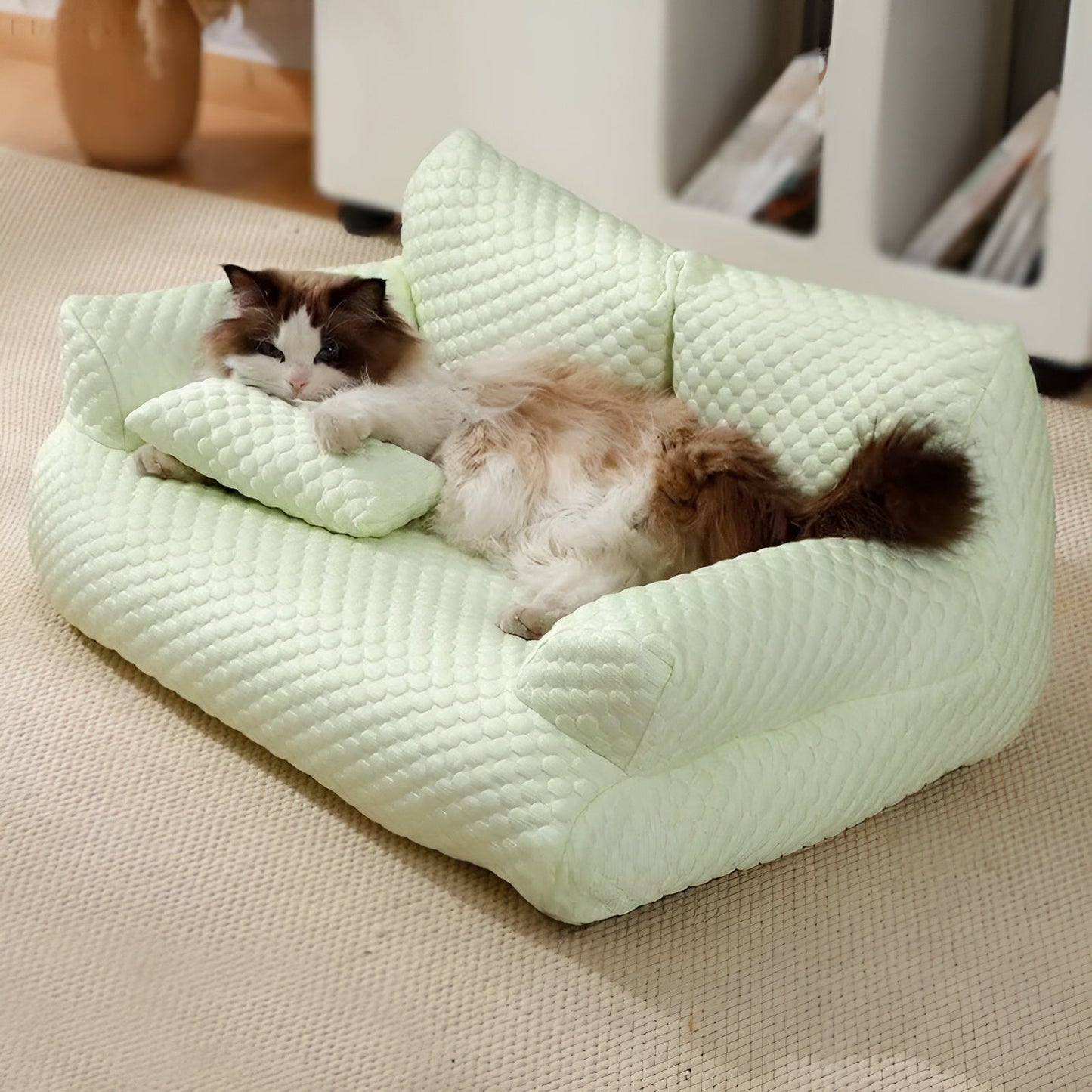 CozyPaws - Washable Plush Cushion Bed for Pets