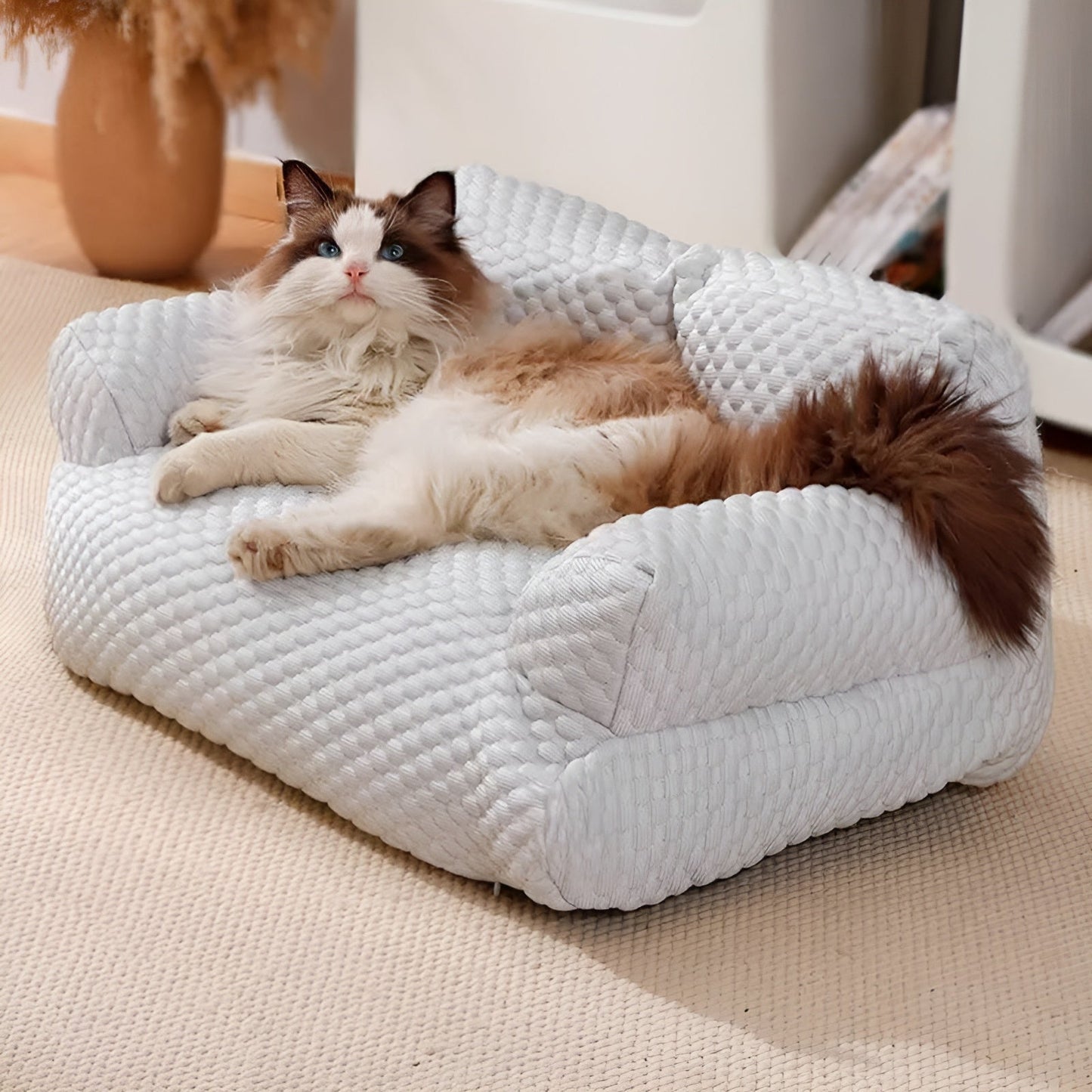 CozyPaws - Washable Plush Cushion Bed for Pets