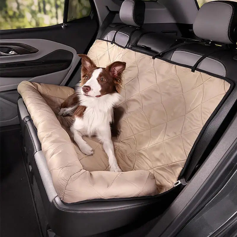 Spacious Waterproof Backseat Dog Car Bed