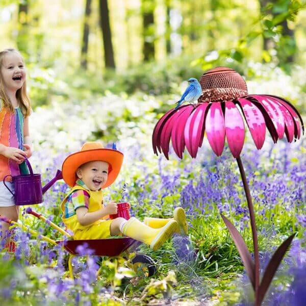 Garden Bird Feeder Flower