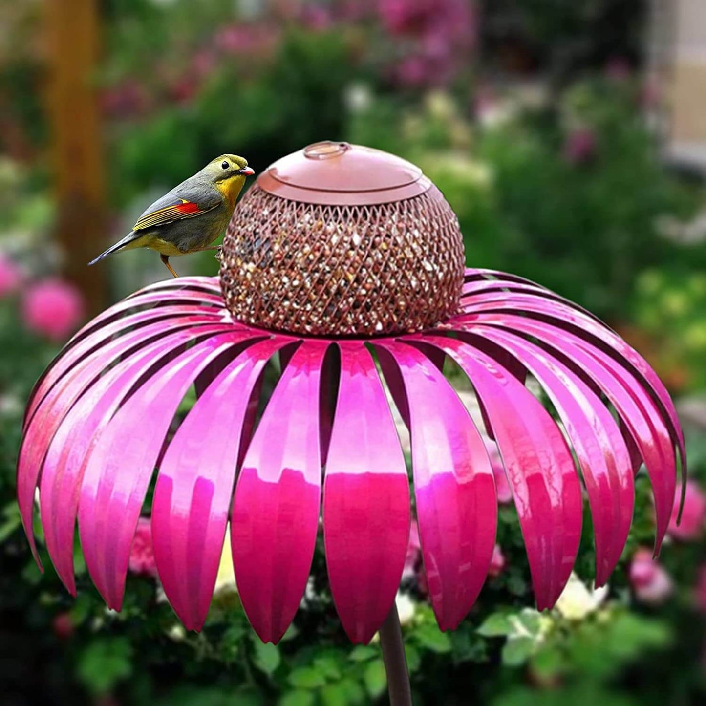 Garden Bird Feeder Flower